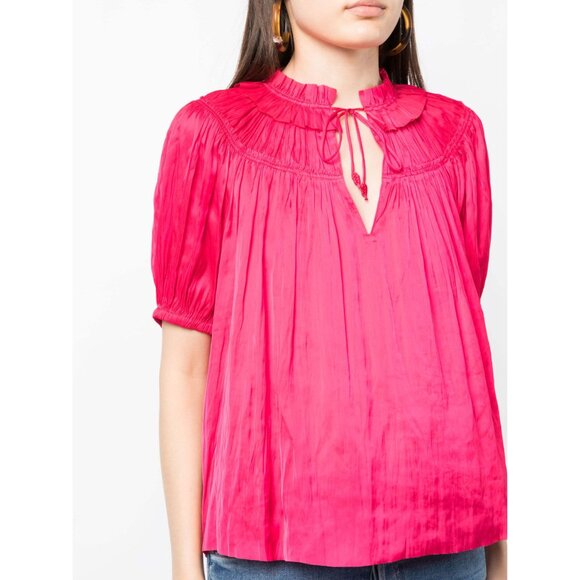 Ulla Johnson "Eleni" Top in Orchid, size 4. - Picture 11 of 11